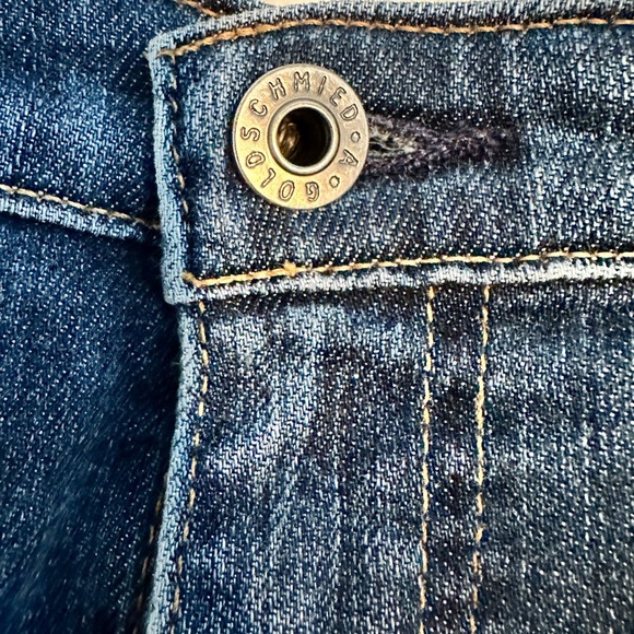 AG EUC Straight Leg Charlotte Adrianno Goldschmied Jeans Blue wash denim SZ 28R - Picture 4 of 13